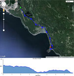 Run the Rock 8k route, Texada Island BC